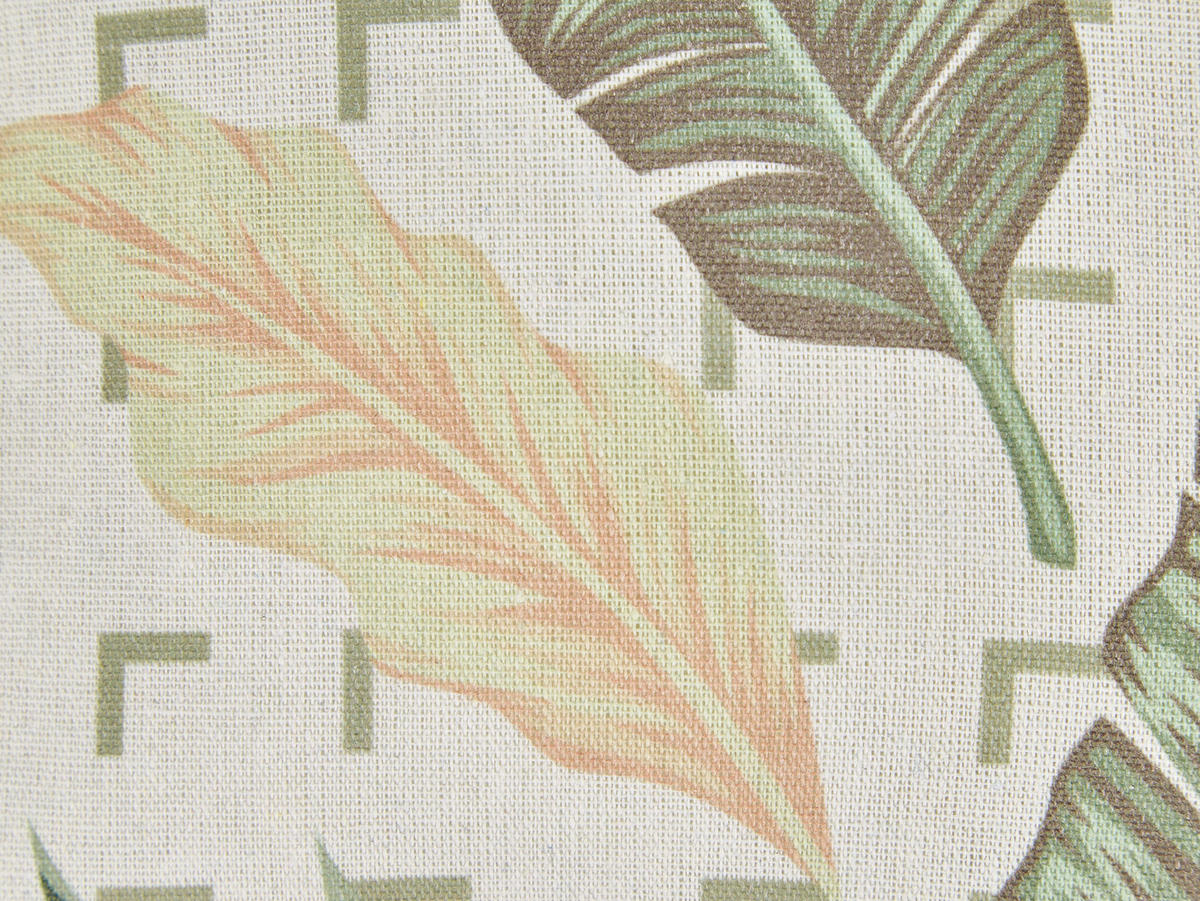DEKOKISSEN 2er-Set Grün 45/45 cm Rhapis - Grün, Textil (45/45cm) - Beliani