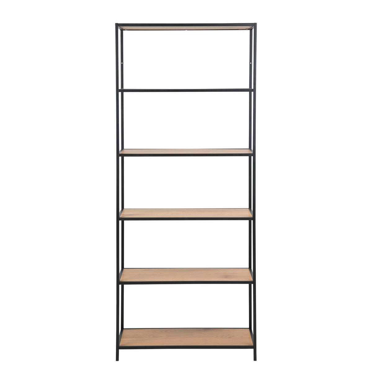 REGAL - Wildeiche, Holzwerkstoff/Metall (77/185/35cm) - home24