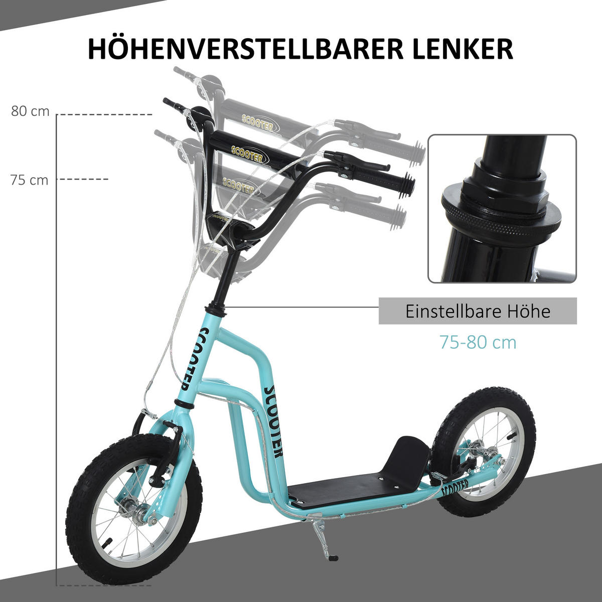 KINDERROLLER Blau - Blau, Kunststoff/Metall (75/120/58cm) - Jamb