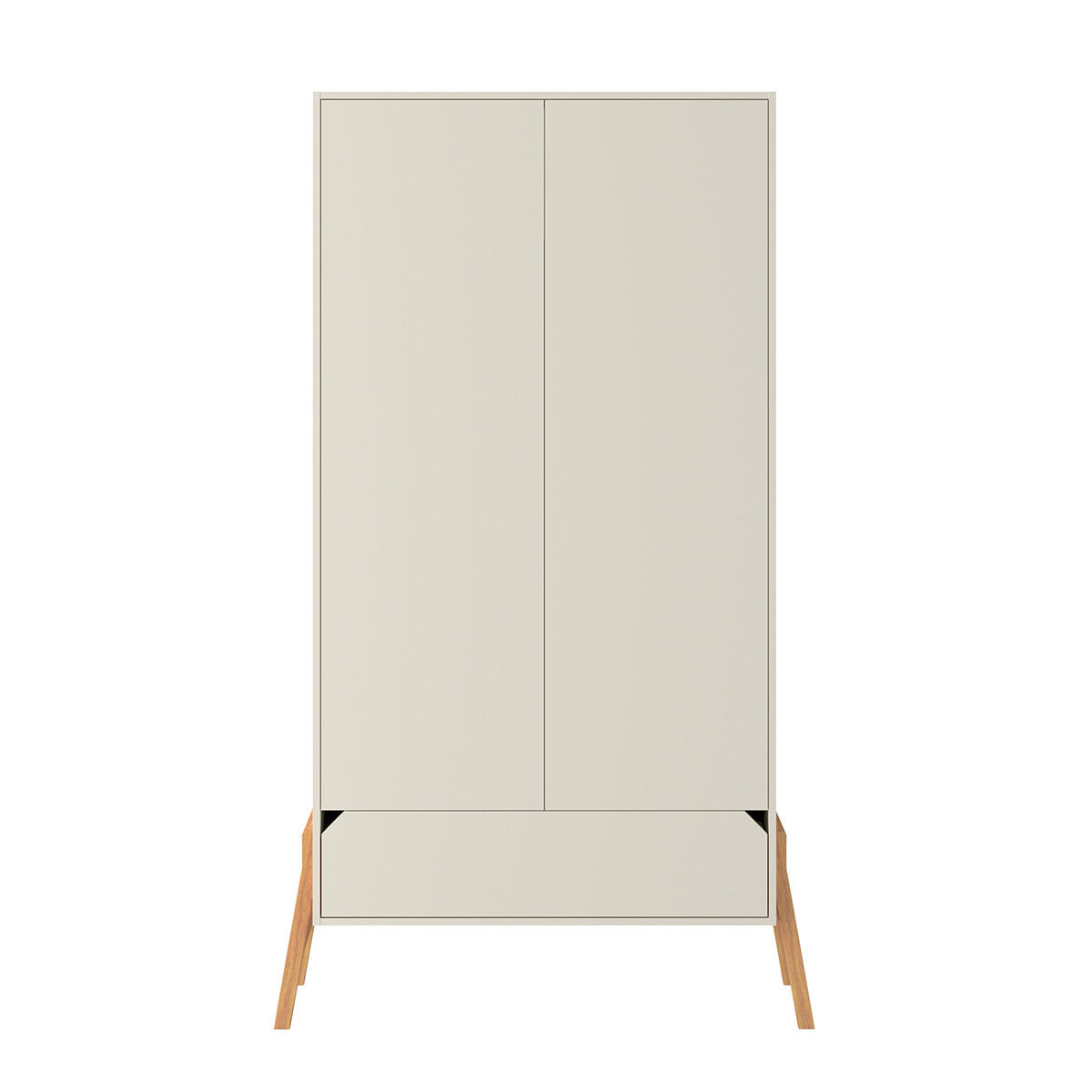 SKRIŇA 2 dvere Kašmír - béžová, kompozitné drevo (117/199/50cm) - Petits-meubles