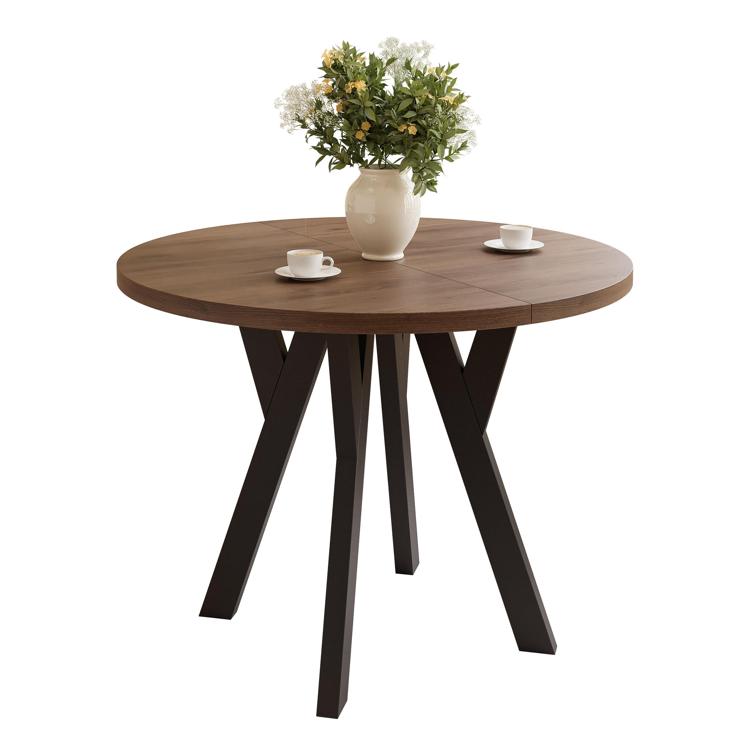 AUSZIEHTISCH YARA 100-140/76,5 cm Okapi-Nussbaum - Nussbaumfarben, Holzwerkstoff (100/100/76.5cm) - Idohome