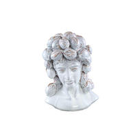 SKULPTUR Alani Weiß 25.5/22/33cm - Weiß, Keramik (22/33/25.5cm) - PTMD Collection