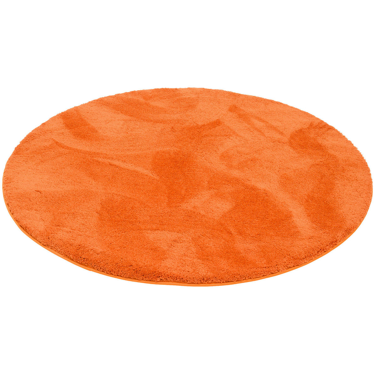 SUPER SOFT KINDER HOCHFLOR TEPPICH SILKY KIDS RUND - Orange, Textil (160/160cm) - Pergamon