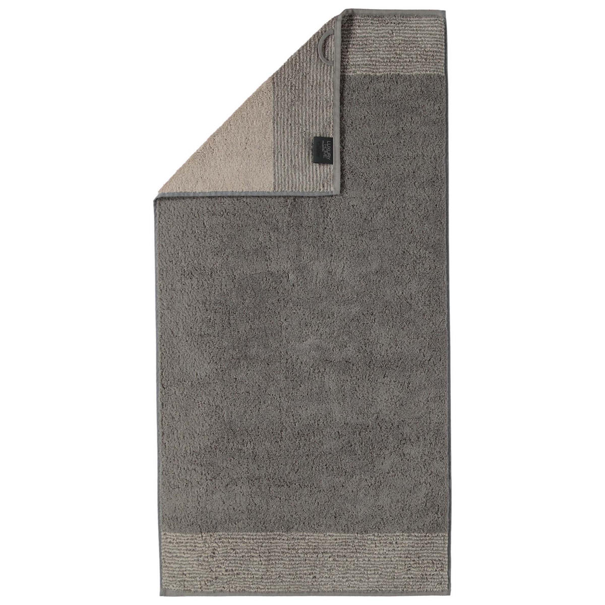 HANDTUCH Unisex Luxury Home Two-Tone Grau 3er Pack Baumwolle - Grau, Naturmaterialien (100/170cm) - Cawoe