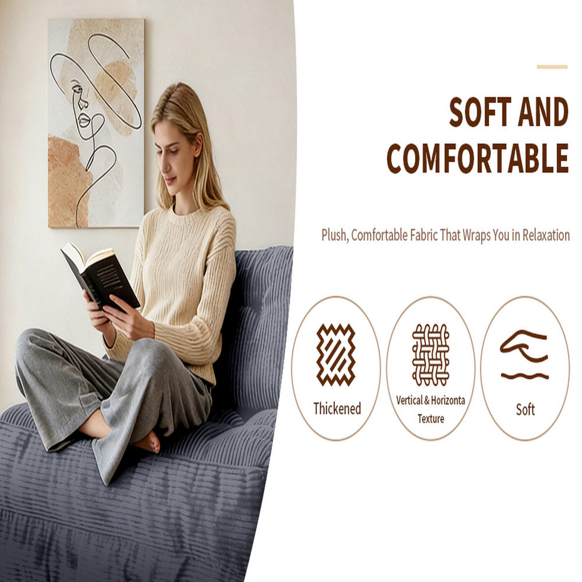 SITZSACK 87x86x40cm Leicht zu verstauen - Grau, Textil (86/33/87cm) - Raelunyi