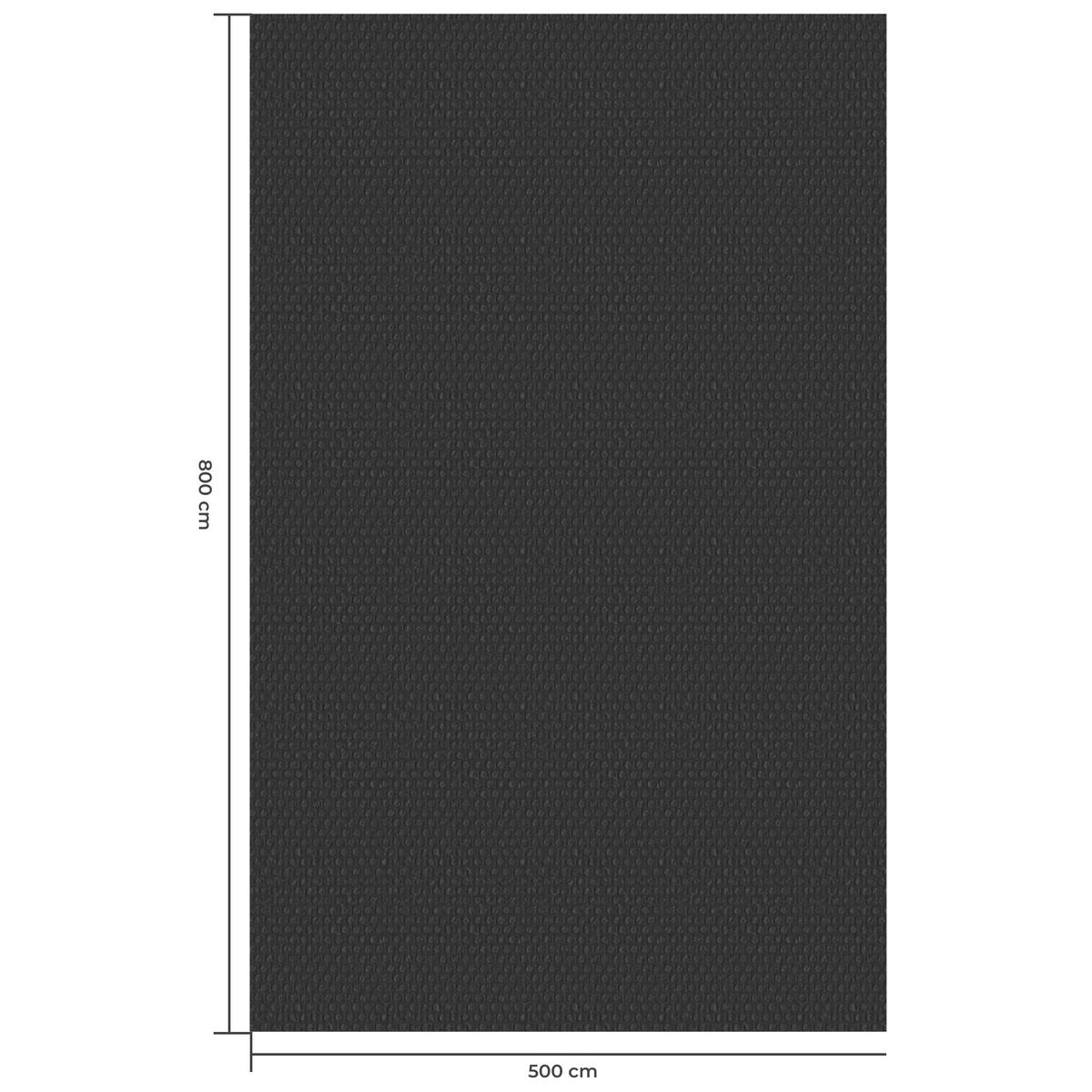 POOL-SOLARFOLIE , 500 x 800 cm, schwarz - Schwarz, Kunststoff (800/500cm) - tectake