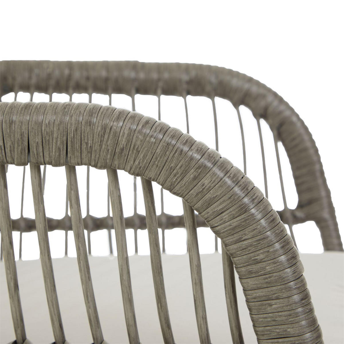 GARTENSTUHL PARAMO 2ER-SET - Grau, Textil/Metall (61/82/57cm) - IDIMEX