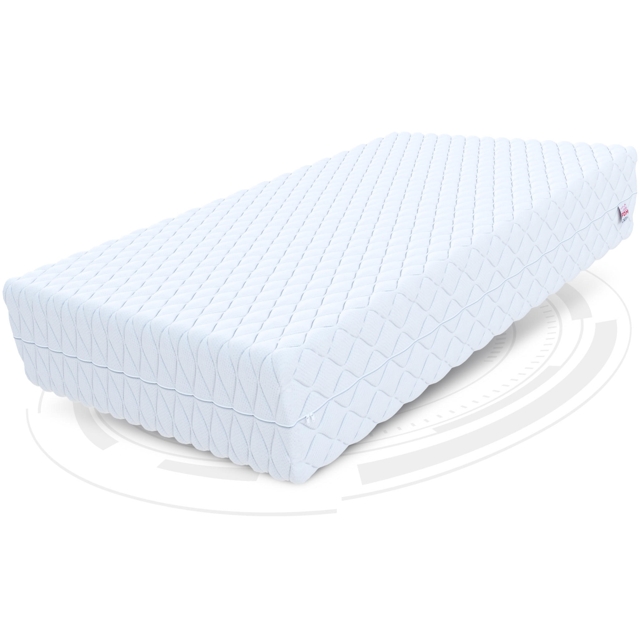 TASCHENFEDERKERNMATRATZE Enna Max - Weiß, Textil (100/200cm) - FDM