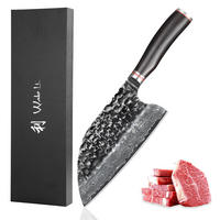 KOCHMESSER 20 cm - Schwarz, Holz/Metall (34cm) - Wakoli