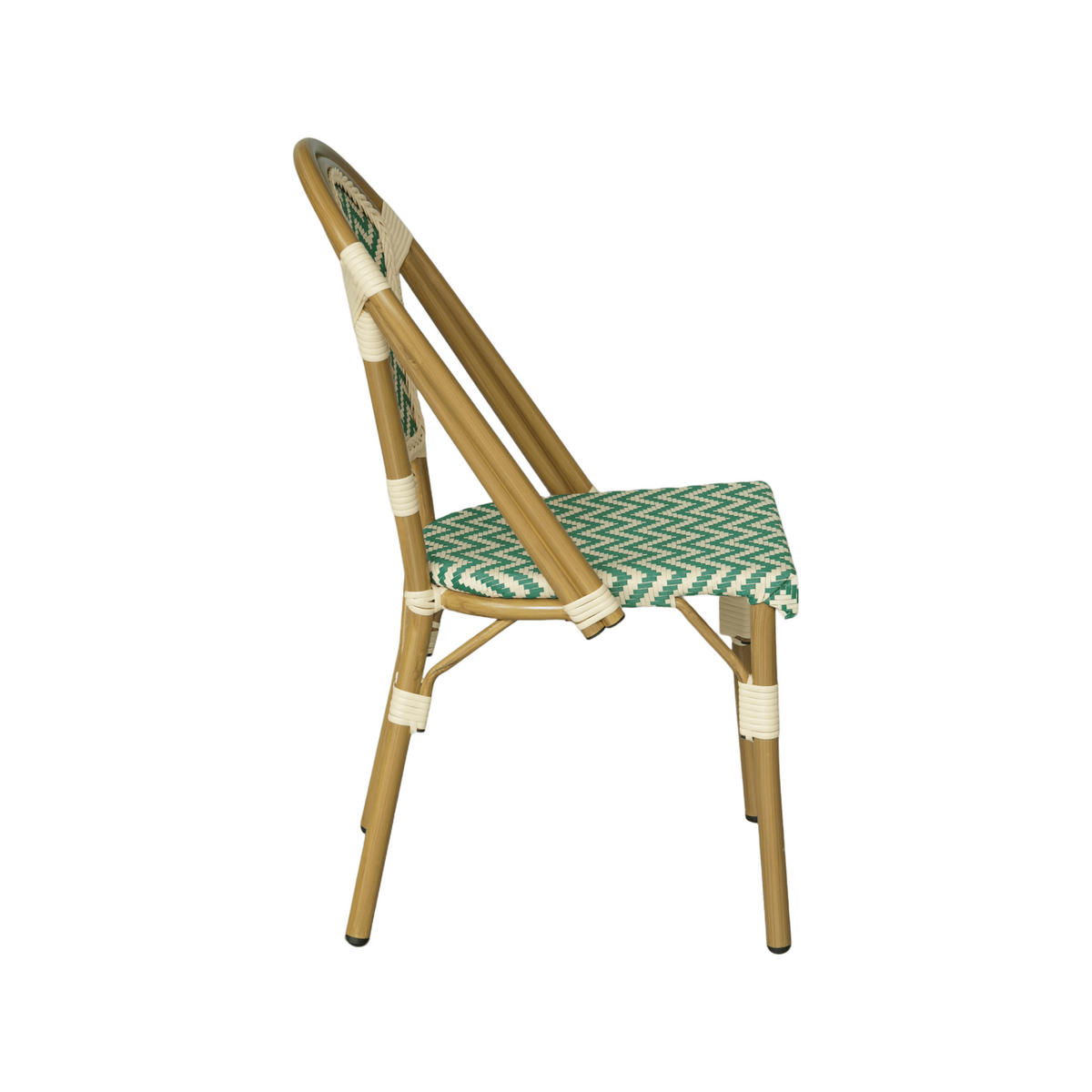 GARTENSTÜHLE Grün Weiß 46/57/85 2er-Set - Grün, Metall (46/85/57cm) - Mobili Rebecca