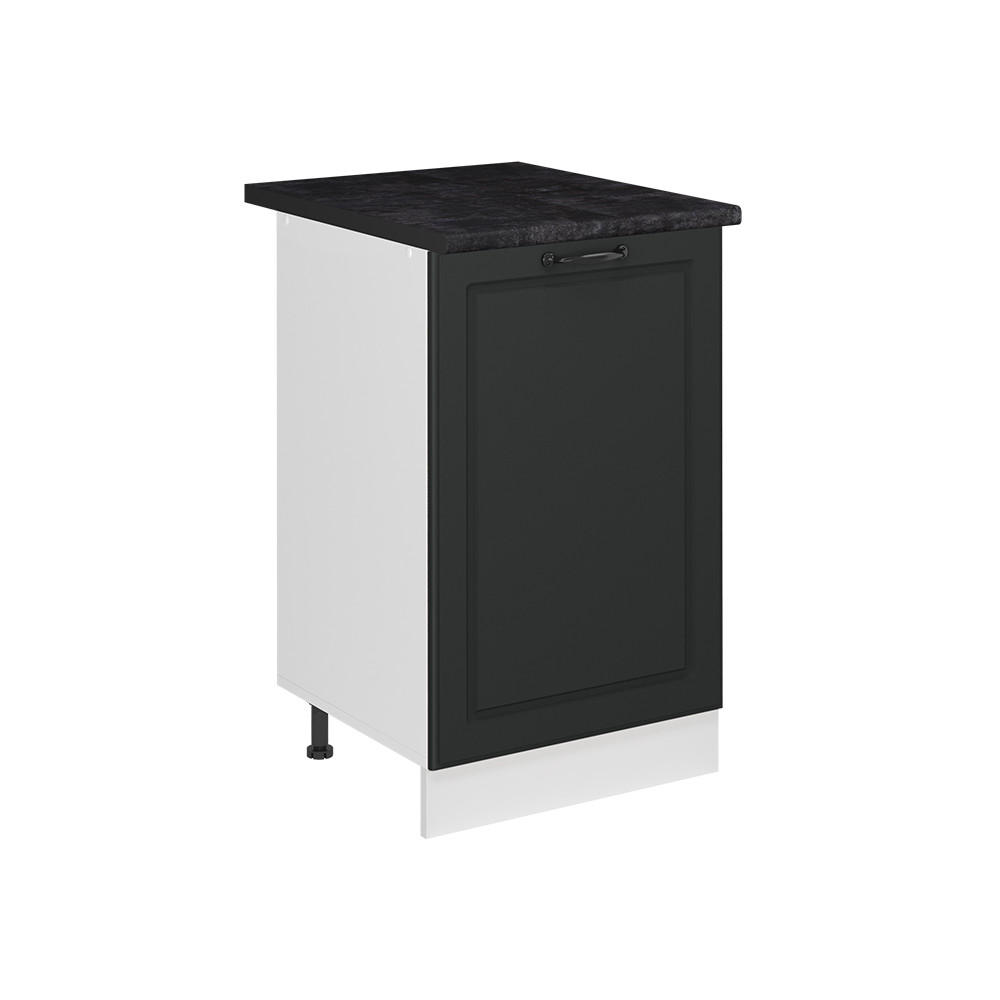 SPODNÍ SKŘÍŇKA KUCHYŇSKÉ LINKY R-Line, Antracitový venkovský dům/Bílá, 50 cm pracovná doska antracitová - bílá/antracitová, kompozitní dřevo (50/81.6/60cm) - Vicco