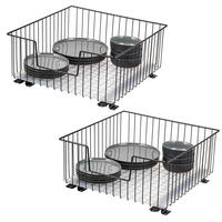 SCHRANK-KORBAUSZUG 50 cm, schwarz, Metall - Schwarz, Metall (50/23/50.5cm) - bremermann