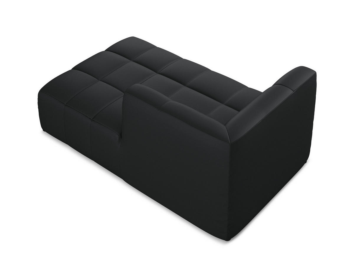SOFAELEMENT Rechts Kunstleder Schwarz - Schwarz, Holzwerkstoff/Kunststoff (101/77/175cm) - Makamii