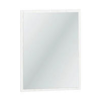 WANDSPIEGEL – HYGA 09 – 50 cm – Hyga – Weiß / Kieferfarben - Weiß/Kieferfarben, Glas (50/65/2cm) - hi-markt