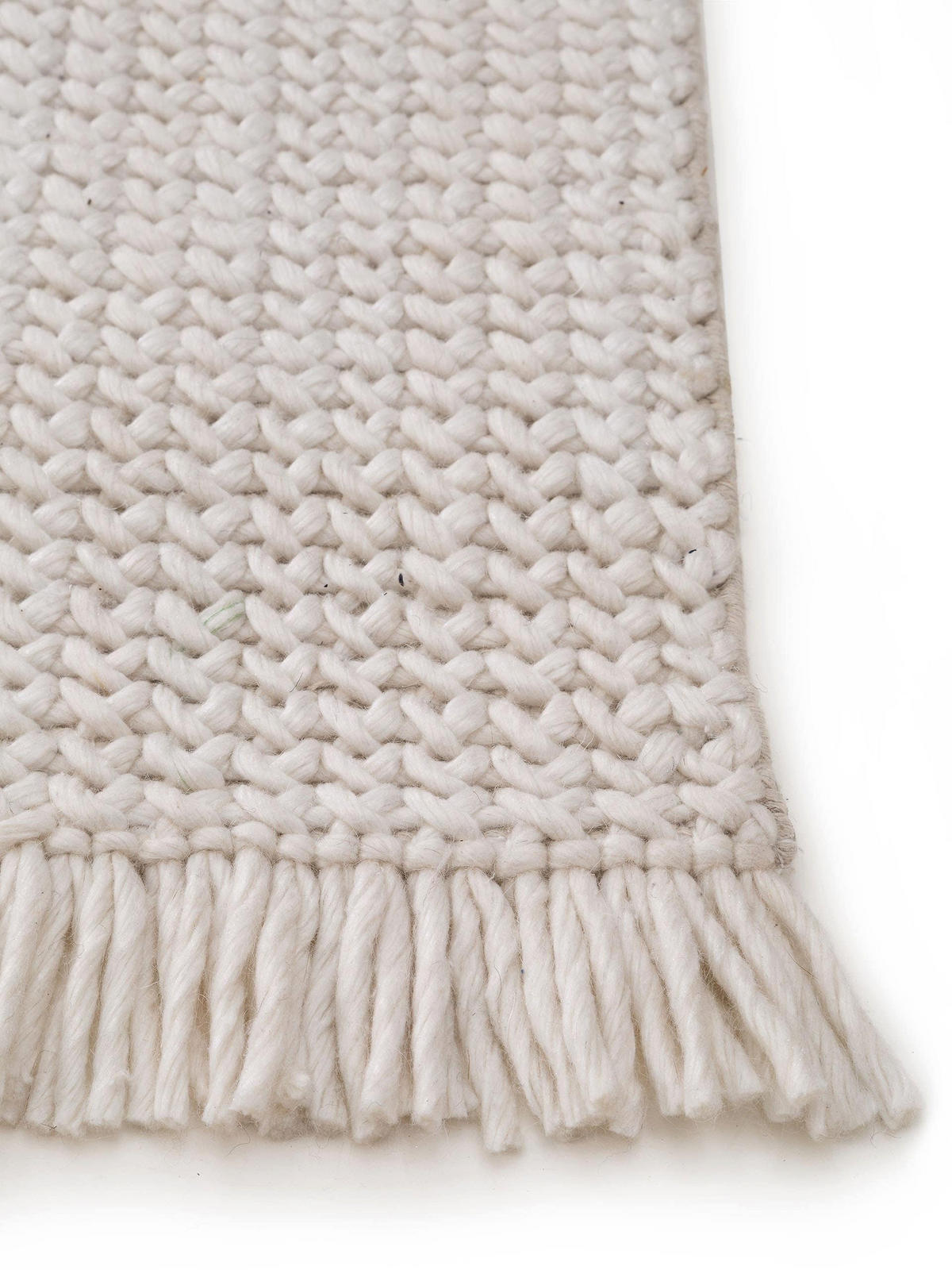 WOLLTEPPICH Velma Ivory 120x170 cm - Creme, Textil (120/170cm) - benuta Pure