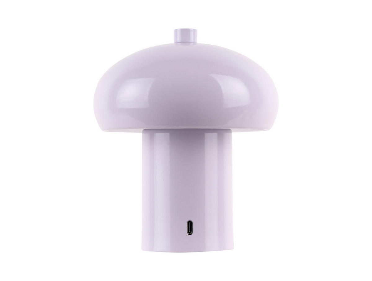TISCHLAMPE Retro Seta Lila 12.5/12.5/15 cm - Lila, Metall (12.5/12.5/15cm) - Leitmotiv