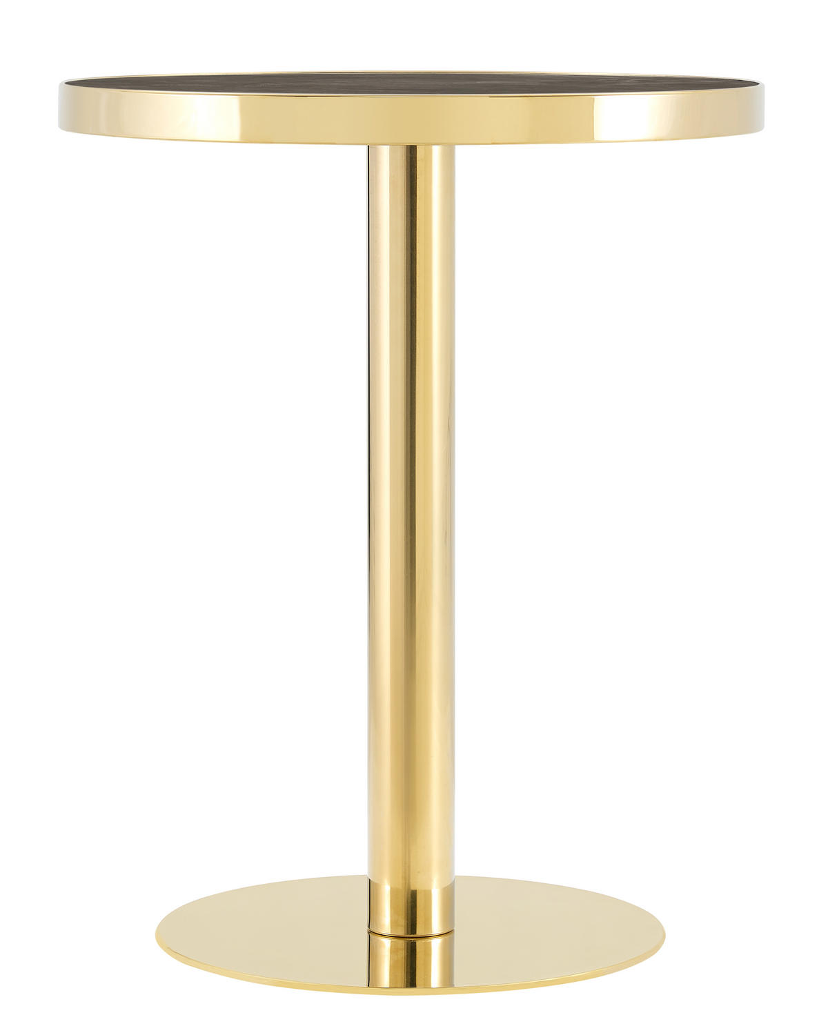 BEISTELLTISCH Grau/Gold, 59,5/59,5/73,5 cm - Grau, Holzwerkstoff (59.5/59.5/73.5cm) - PANGIVO