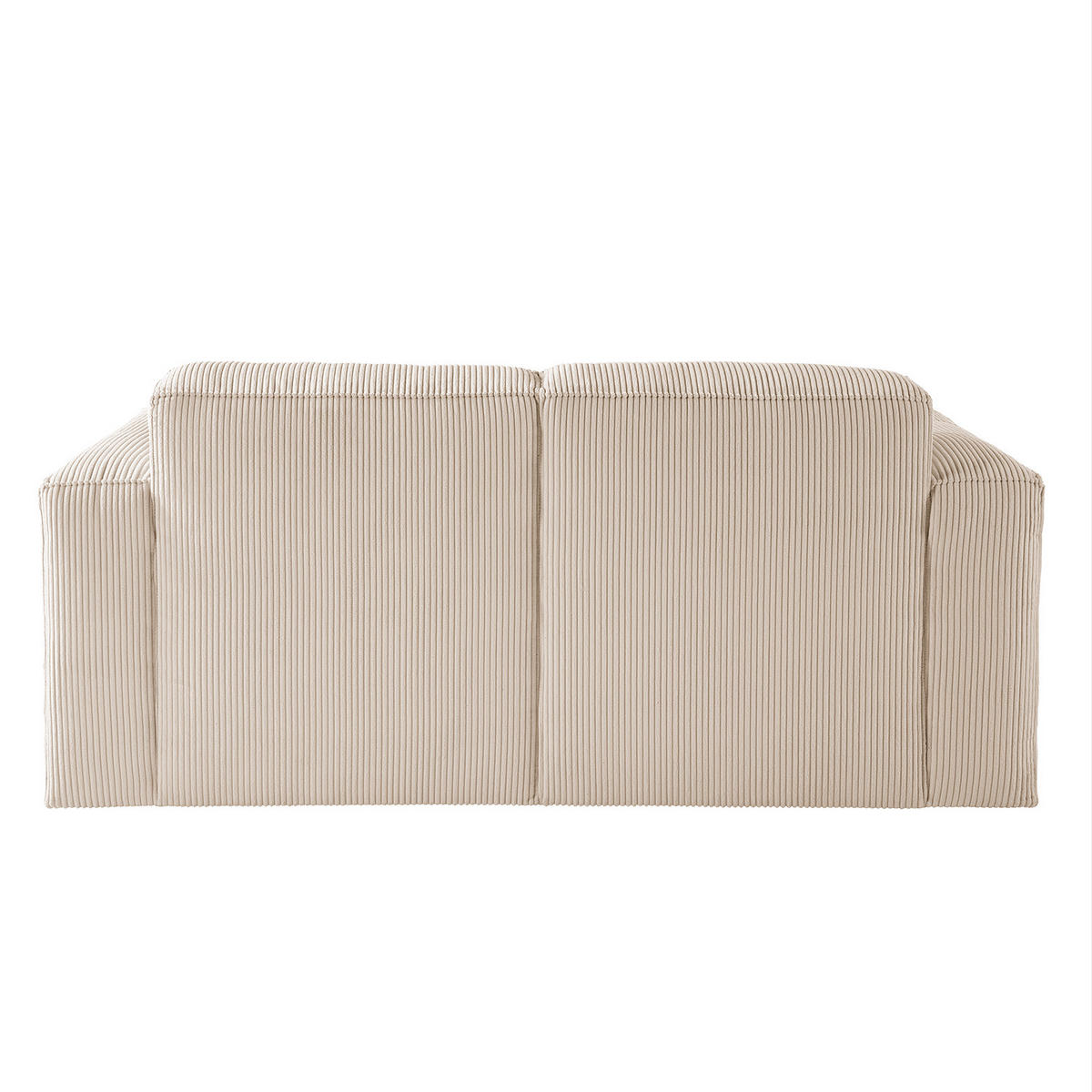2-SITZER SOFA - Creme/Schwarz, Textil (190/75/96cm) - home24