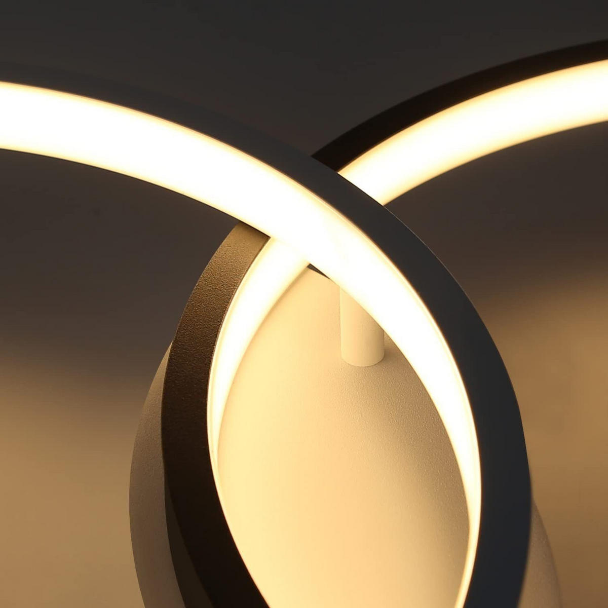 LED-DECKENLEUCHTE Gricelda 54/32/9 cm - Schwarz, Metall (54/32/9cm) - Nettlife