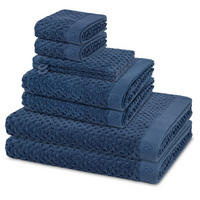 FROTTIERSET Harmony 8-teilig - Blau, Textil (50/100cm) - Ross