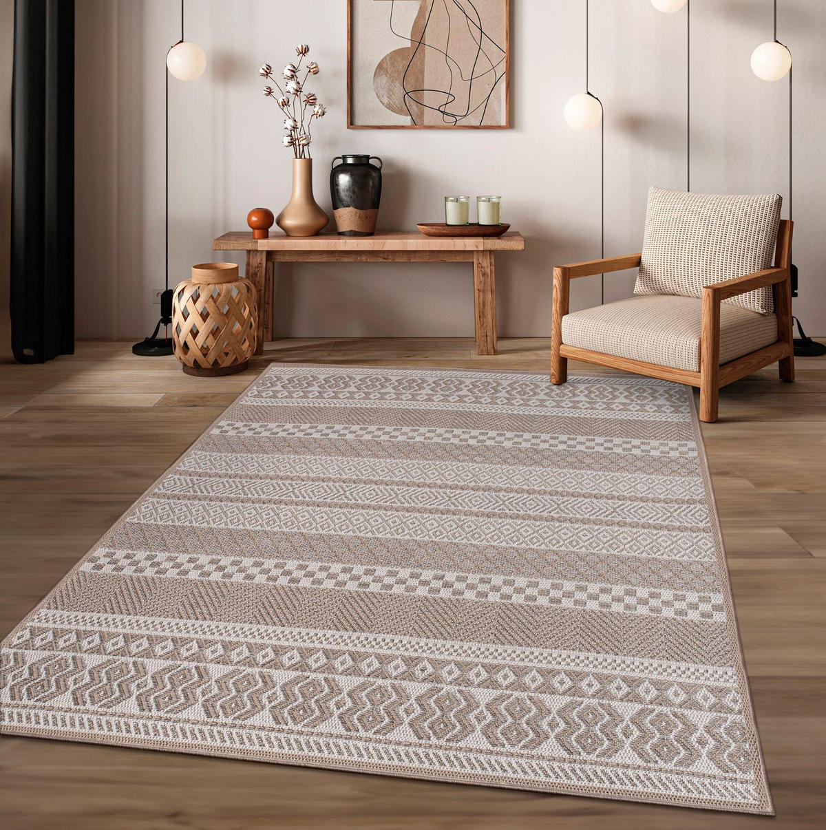 OUTDOORTEPPICH Beige 80 x 150 cm - Beige, Kunststoff (80/150cm) - TT Home