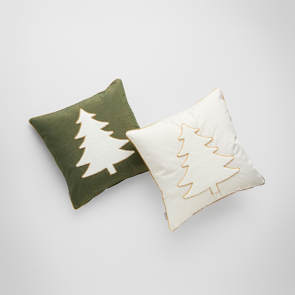 KISSENBEZUG Medis, 45x45cm, Ecru, Weihnachten Kissenhülle, Weihnachtsdeko, Christmas, Weihnachtsmotiv Sofakissen Dekokissenbezuge - Ecru, Kunststoff (45/45cm) - home&you