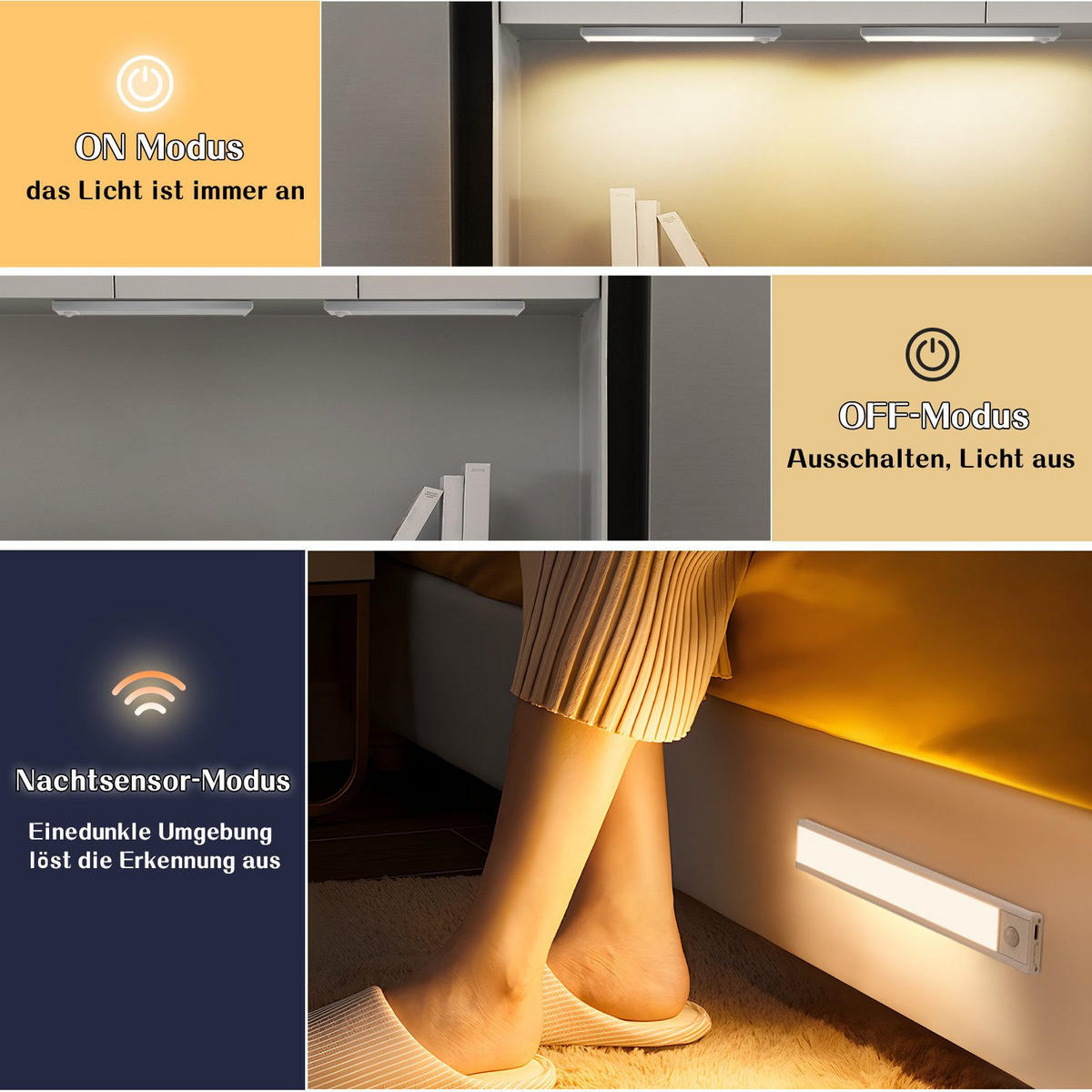 LED-UNTERBAULEUCHTE Beatrix II 20/4/1cm - Silberfarben, Metall (20/4/1cm) - Nettlife