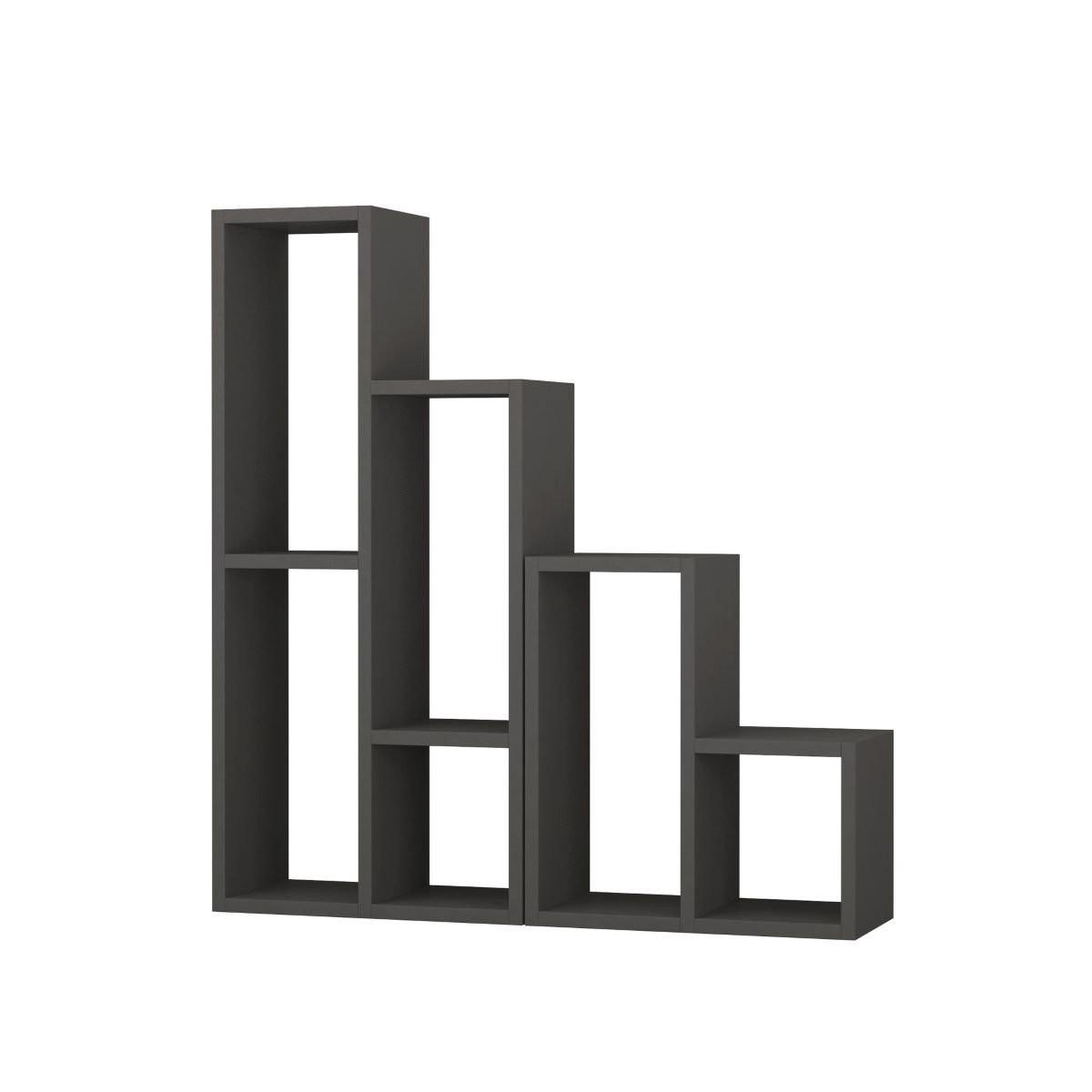 REGAL 10 Fächer H89 cm - Sule - Anthrazit, Holzwerkstoff (20/89/42cm) - Calicosy