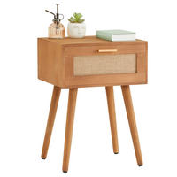 NACHTTISCH KIRAN - Braun, Holz (40/57/36cm) - CARO-Möbel