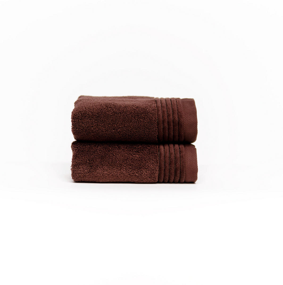 GÄSTETUCH Chocolate Embrace 2er set, 33x50cm, Baumwolle, Braun - Braun, Textil (33/50cm) - SOWL