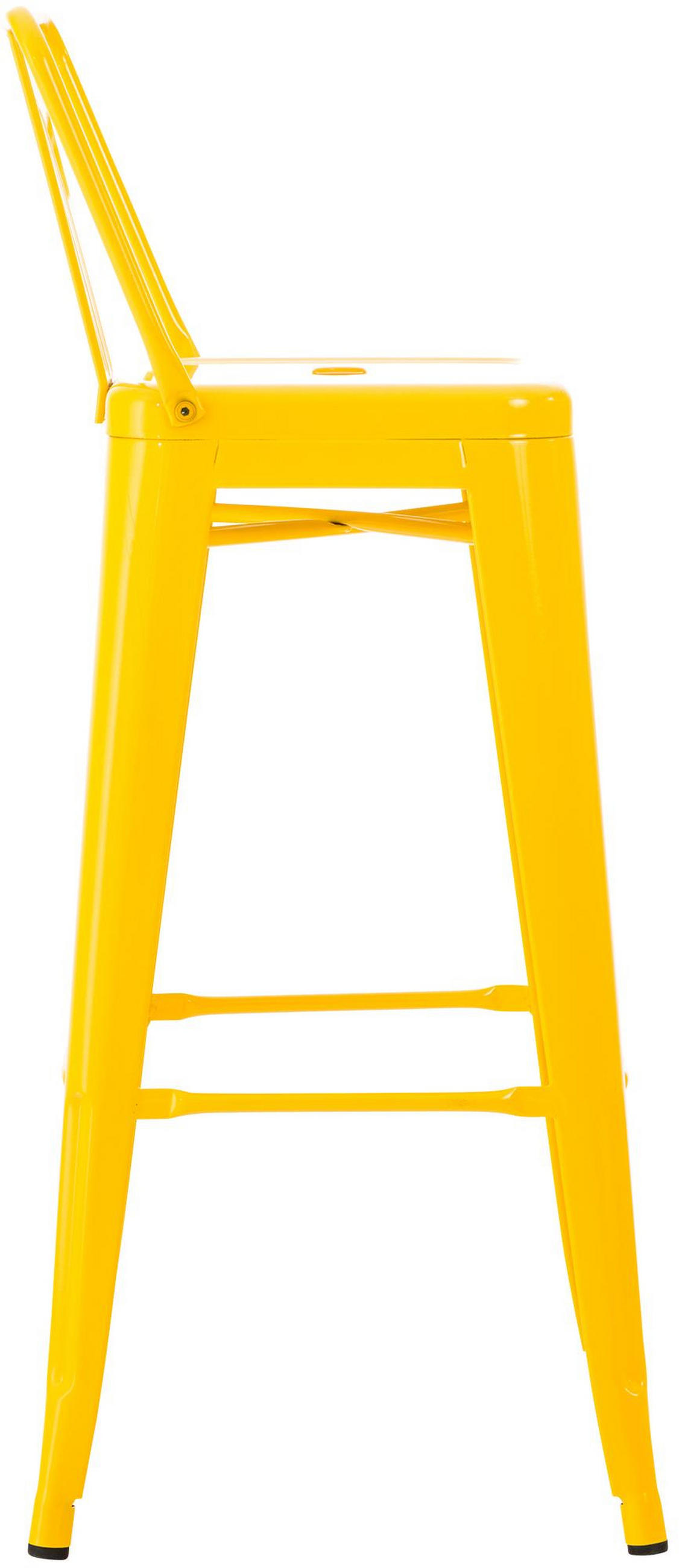 BARHOCKER 2er Set Lekel Metall Gelb - Gelb, Metall (44/96/43cm) - DELUKE