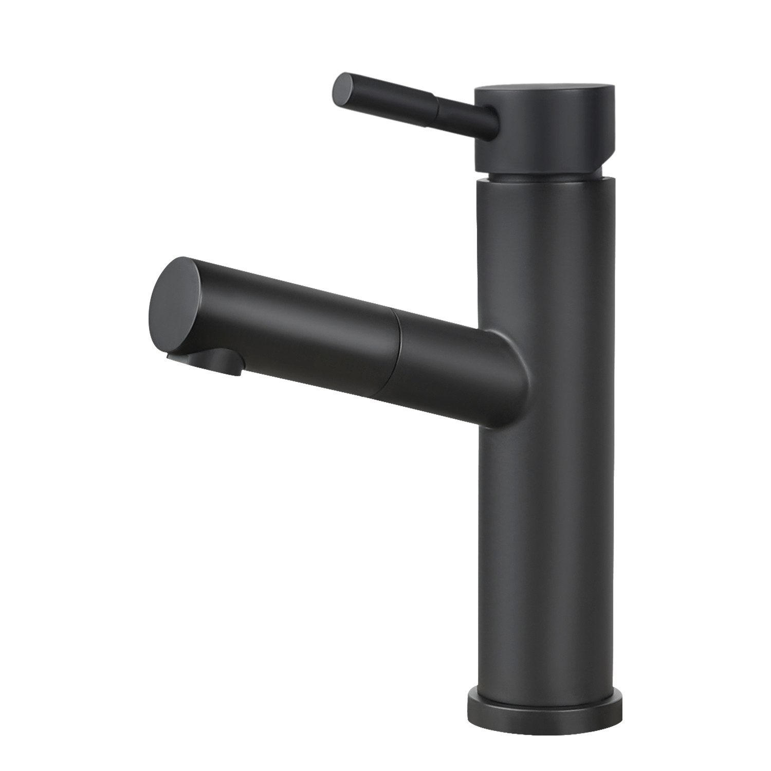 WASCHTISCHARMATUR ZYCT 5/12.5/20 cm - Schwarz, Metall (12.5/20.5/5cm) - ZMH