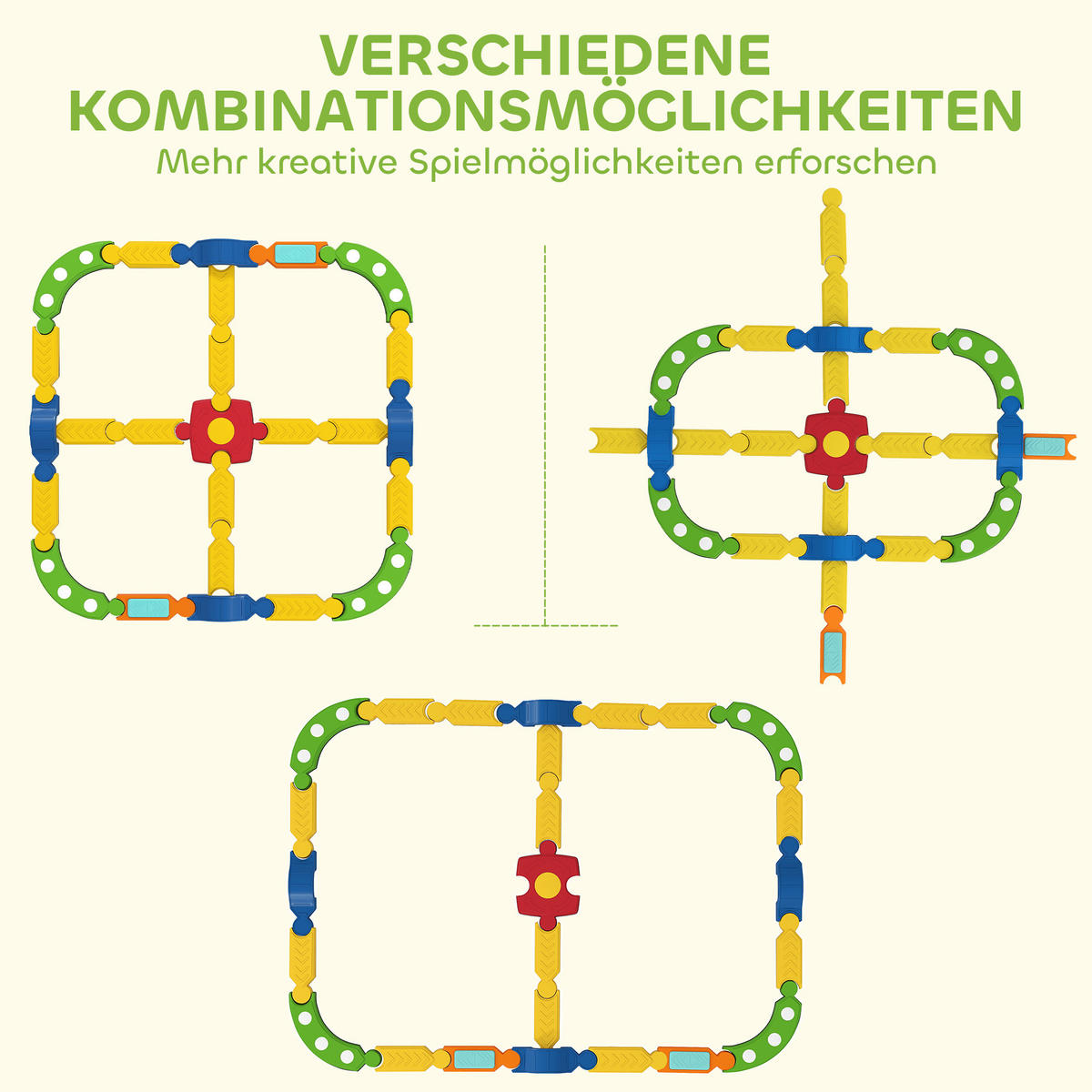 KINDER-BALANCIERBALKEN Kunststoff Mehrfarbig - Multicolor, Kunststoff (176/10.5/176cm) - AIYAPLAY