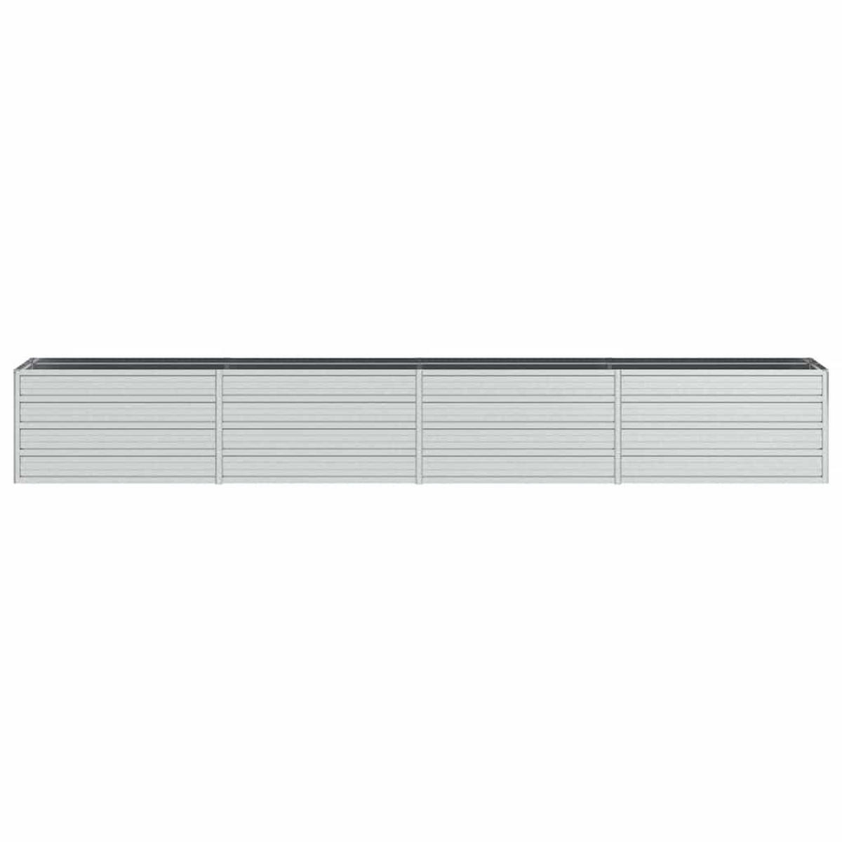 HOCHBEET 320/40/45 cm, aus Verzinkter Stahl, Silber - Silberfarben, Metall (40/45/320cm) - vidaXL