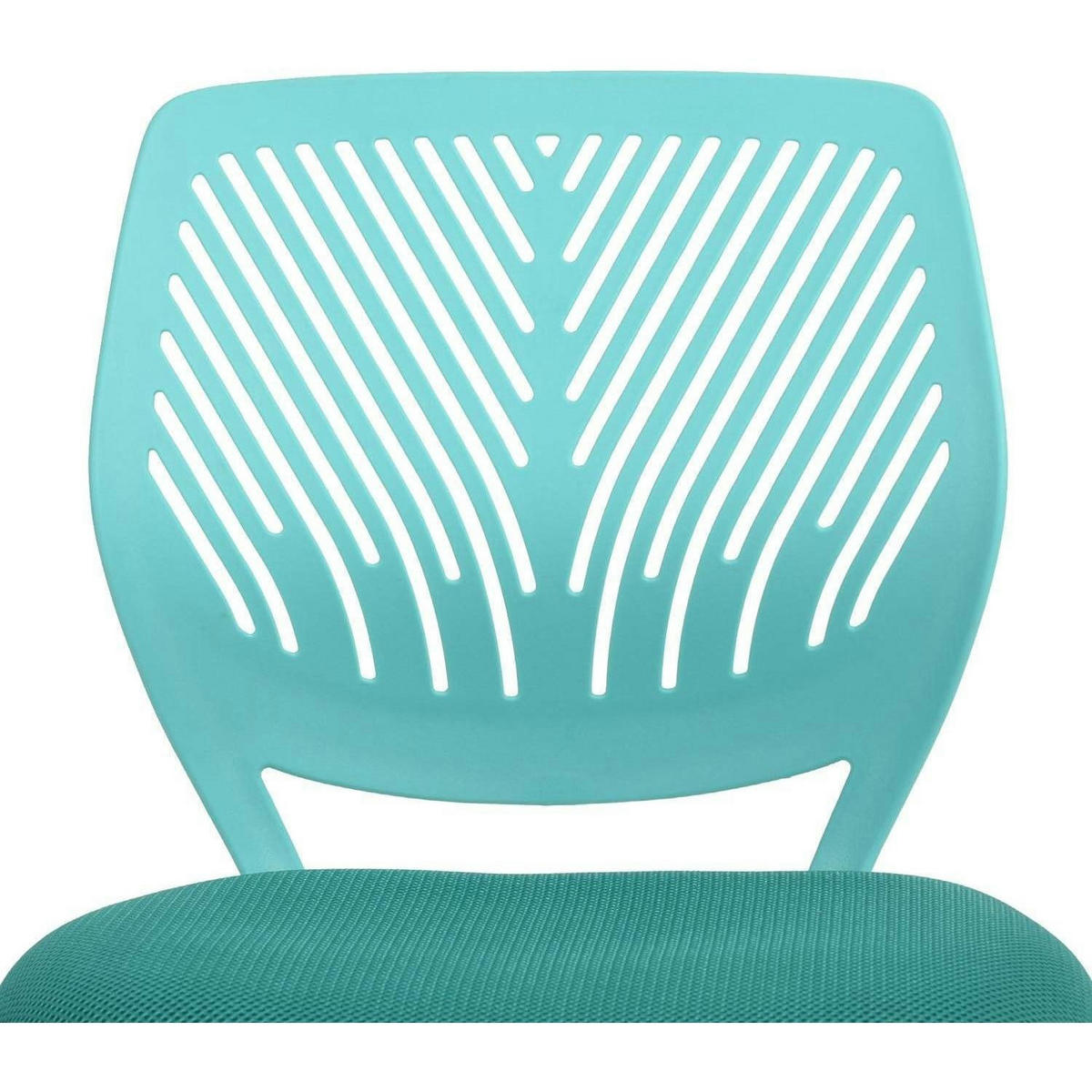 BÜROSTUHL 2er Set Türkis Verstellbar Ergonomisch - Türkis, Textil (38.5/75/40cm)