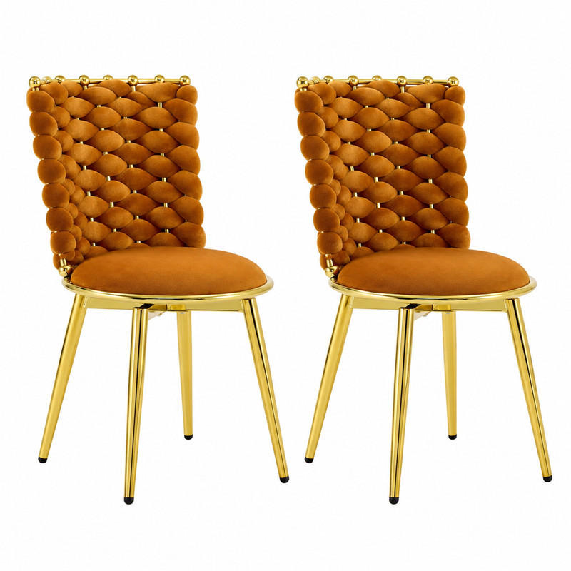 Meubliv Esszimmerstuhl Orange 50.8x87.63x53.3 cm