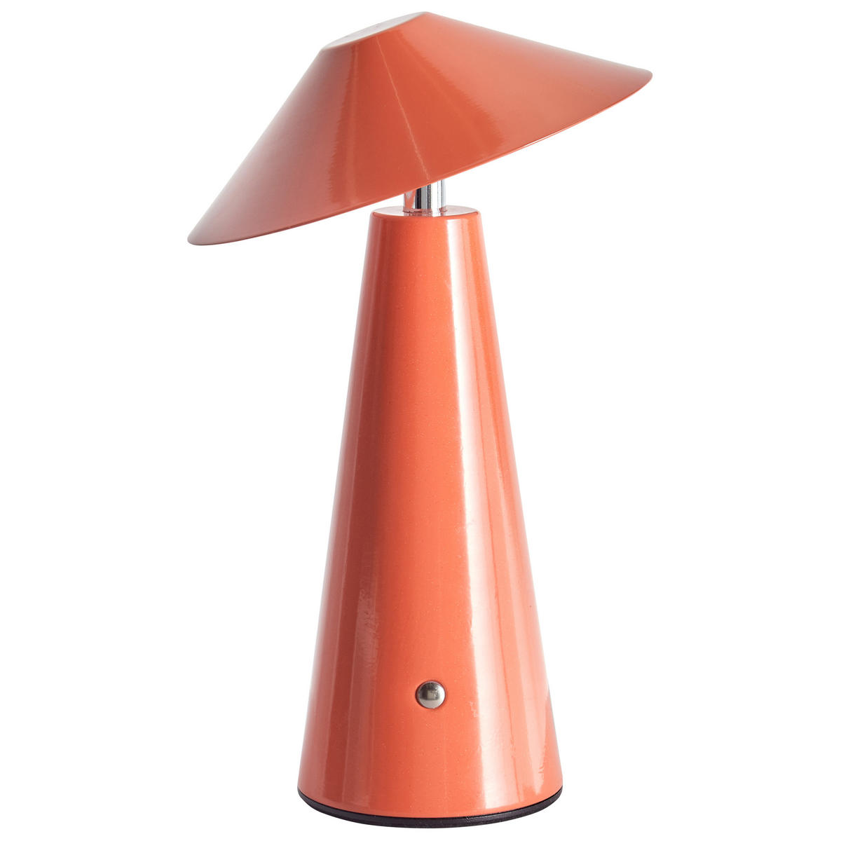 LED-TISCHLEUCHTE Rot/Schwarz/Weiß/Silber Apayao - Rot/Silberfarben, Metall (18/18/29cm) - Beliani