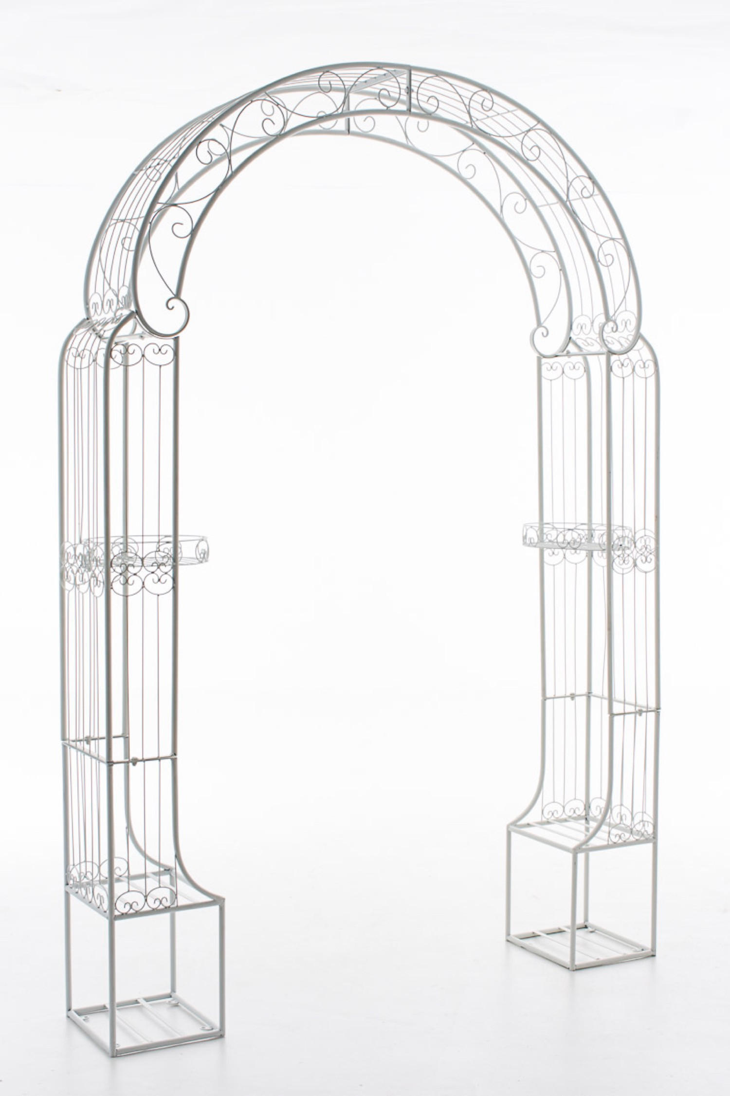 ROSENBOGEN Alesy weiß - Weiß, Metall (163/239.5/34cm) - TPFGarden