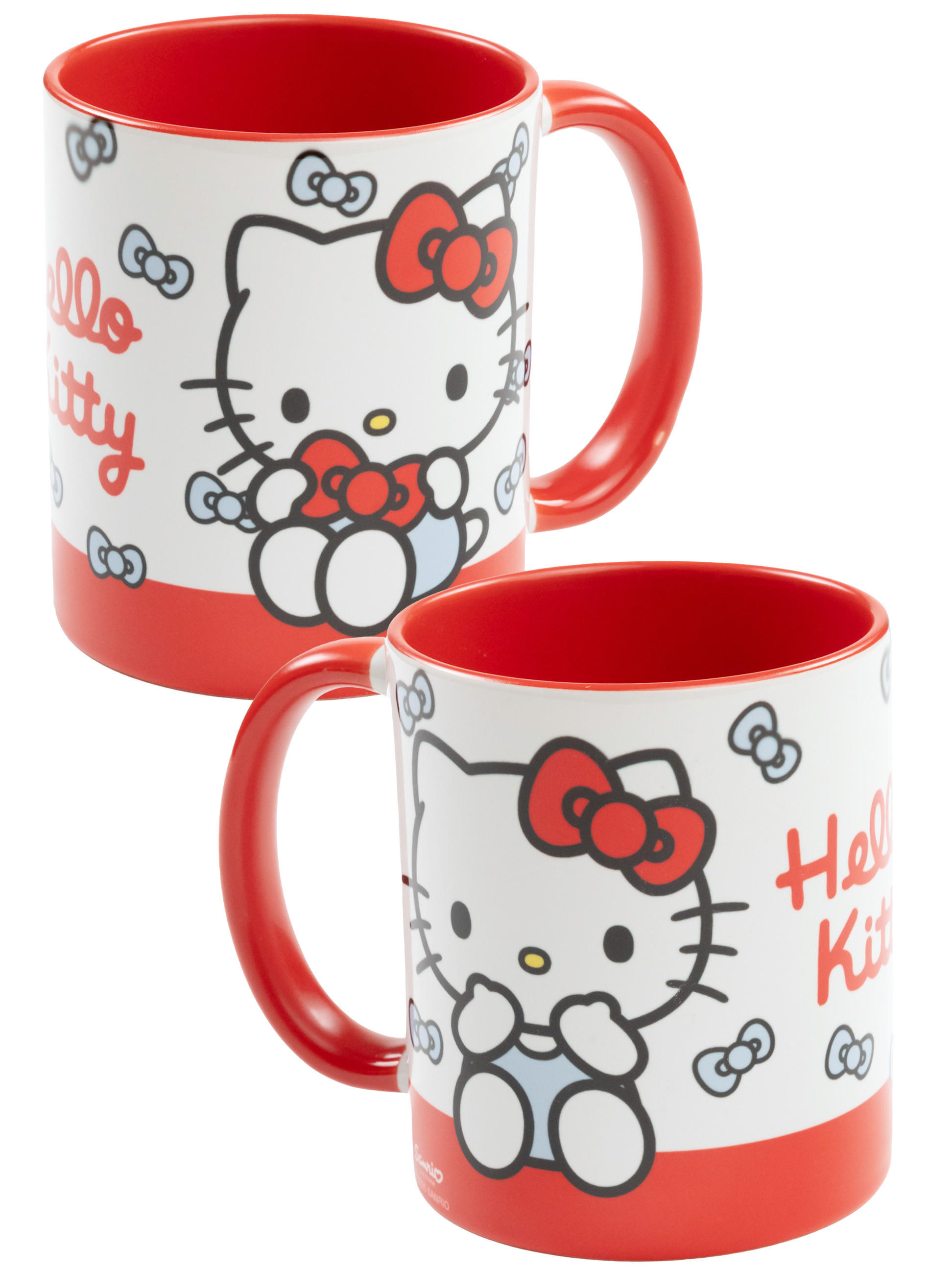 KAFFEEBECHER Hello Kitty Schleifen Rot/Weiß 320 ml - Multicolor, Keramik (0.32L) - Hello Kitty