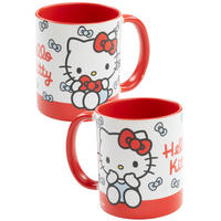 KAFFEEBECHER Hello Kitty Schleifen Rot/Weiß 320 ml - Multicolor, Keramik (0.32L) - Hello Kitty