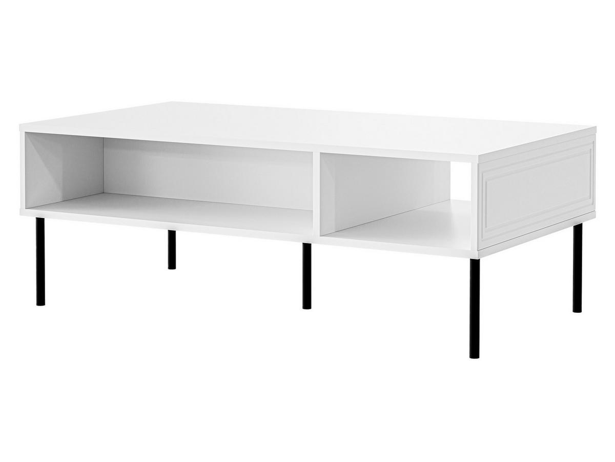 COUCHTISCH Palazzo Bis - Schwarz/Weiß, Holzwerkstoff/Metall (60/110/40cm) - MIRJAN24