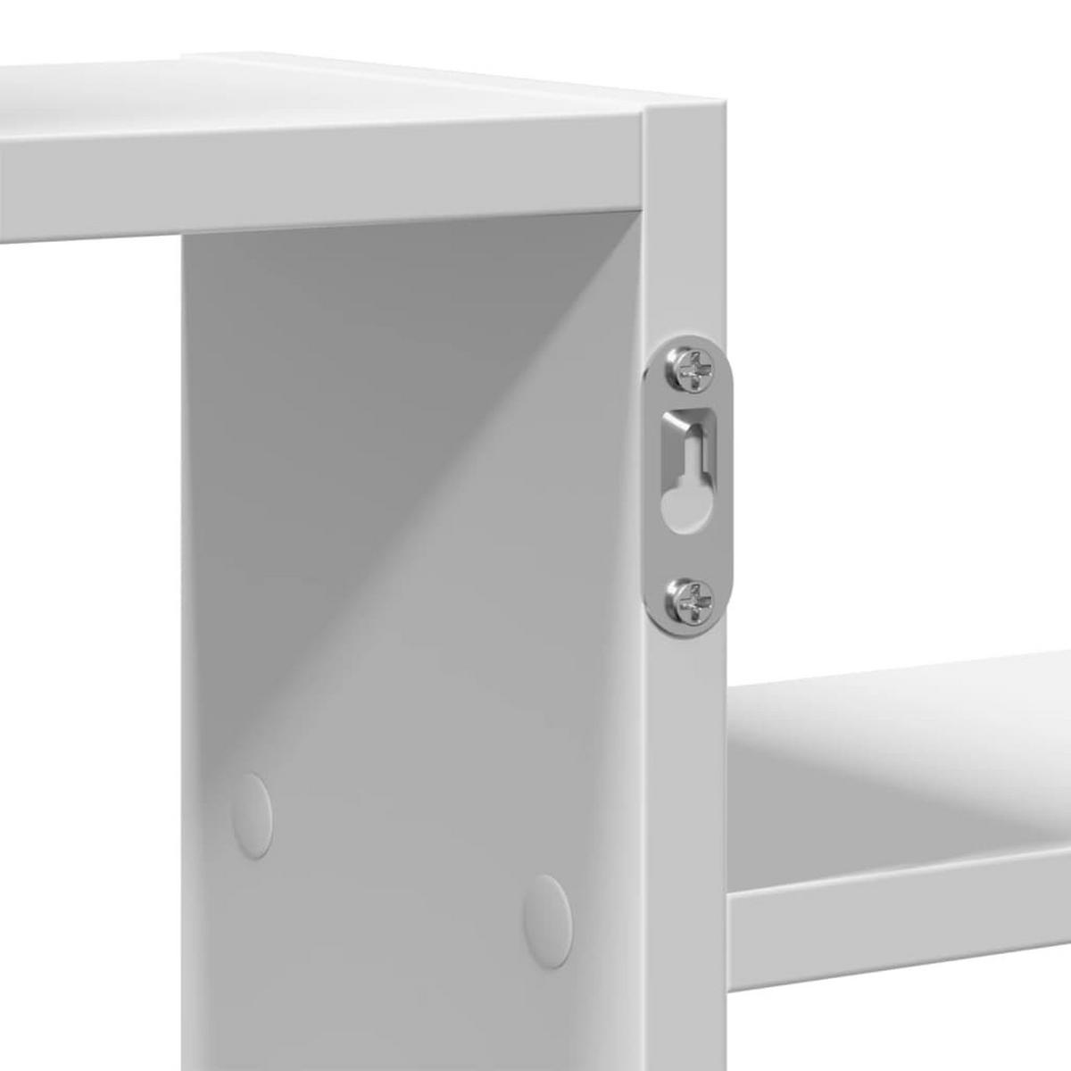 WANDREGAL 104/15/49 cm aus Holzwerkstoff Weiß - Weiß, Holz (104/49/15cm) - vidaXL