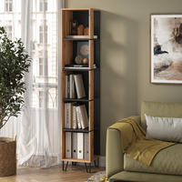 BÜCHERREGAL Amber Eiche Wotan 36 x 186.6 cm - Eiche Wotan, Holzwerkstoff (36/186.6/36cm) - Vicco