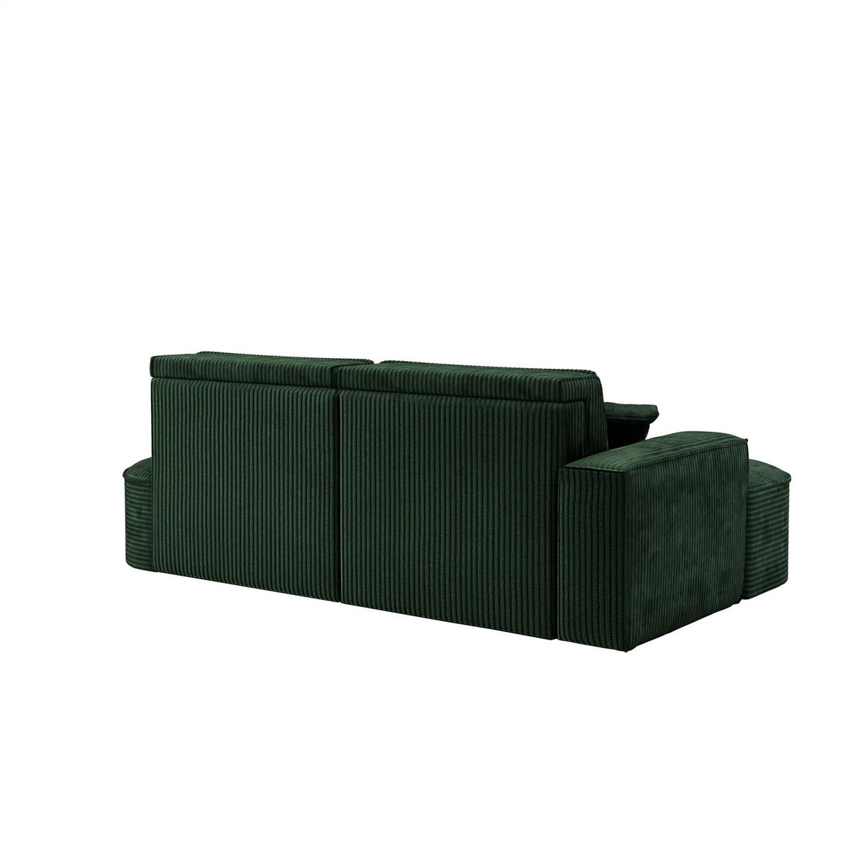 ECKSOFA Venedig Mit Schlaffunktion - Grün, Holzwerkstoff/Textil (278/179cm) - Fun Möbel
