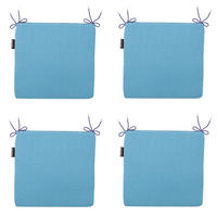SITZKISSEN Panama 40/40 cm 4er-Set - Blau, Textil (40/4/40cm) - Madison