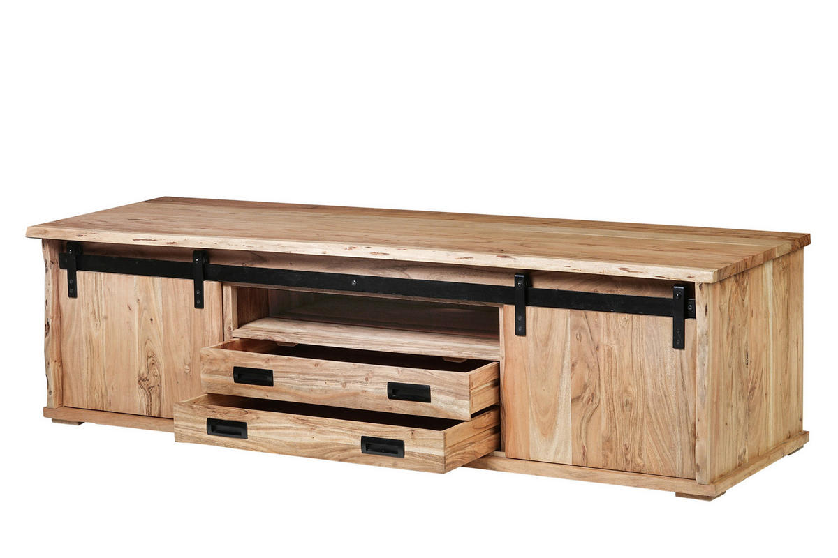LOWBOARD LIAN I - Beige/Naturfarben, Holz (180/50/55cm) - SAM