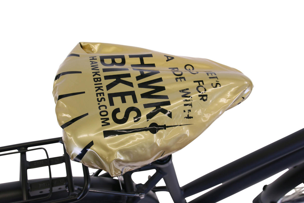 TREKKING Lady Premium Black 3x8 Gang 28 Zoll Gr: 44cm & 48cm - Schwarz, Metall (44cm) - Hawk Bikes