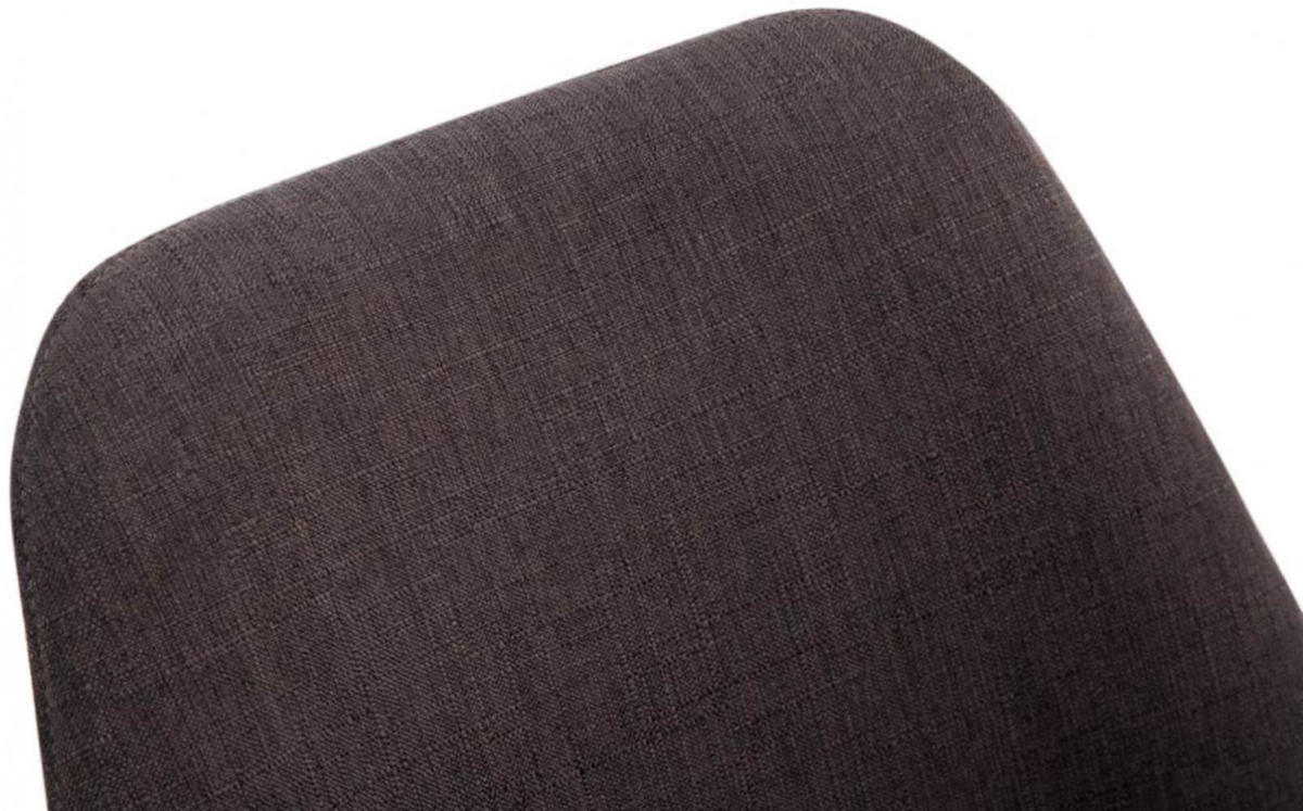 STUHL 4er Set Stoff dunkelgrau - Dunkelgrau/Weiß, Holz/Textil (48/84/55cm) - CLP