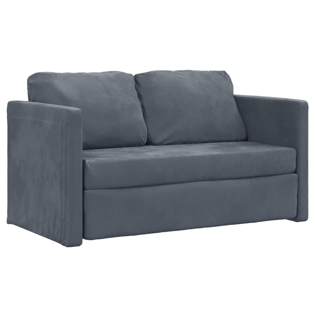 SCHLAFSOFA Brown - Dunkelgrau, Naturmaterialien (122/70/55cm) - Nettlife