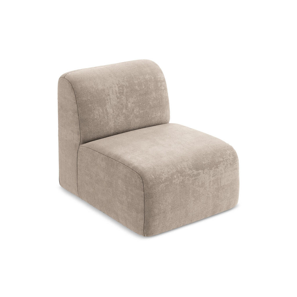 Thumbnail - Makamii Sofaelement, Cappuccino, Textil, Holzwerkstoff, 1-Sitzer, 70x75x94 cm, Hergestellt in Europa, Oeko-Tex®, Wohnzim...